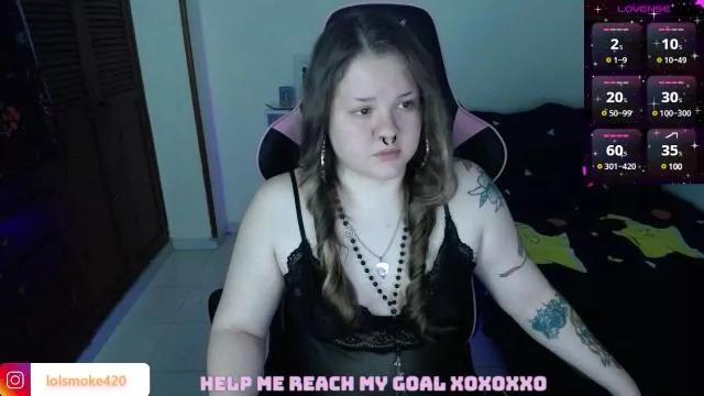 Cling to live show with LolSmoke420 from Cam4 