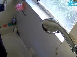 Cling to live show with voyeurcam-charleys-bathroom from CamSoda 