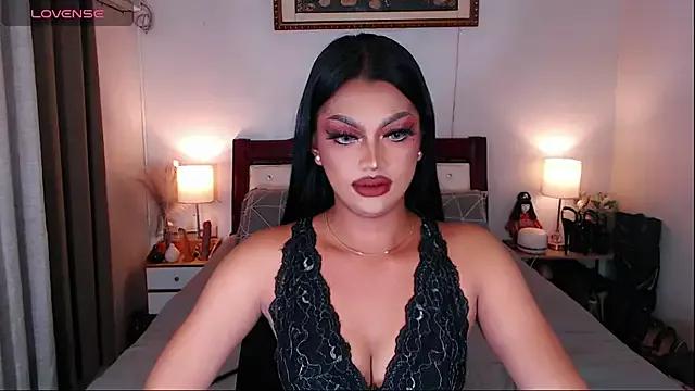 Cling to live show with CumUniverseTS from StripChat 