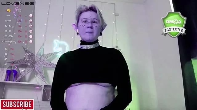 Cling to live show with elven_dreams_ from StripChat 