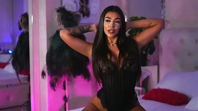 Cling to live show with NatyDesiree from StripChat 